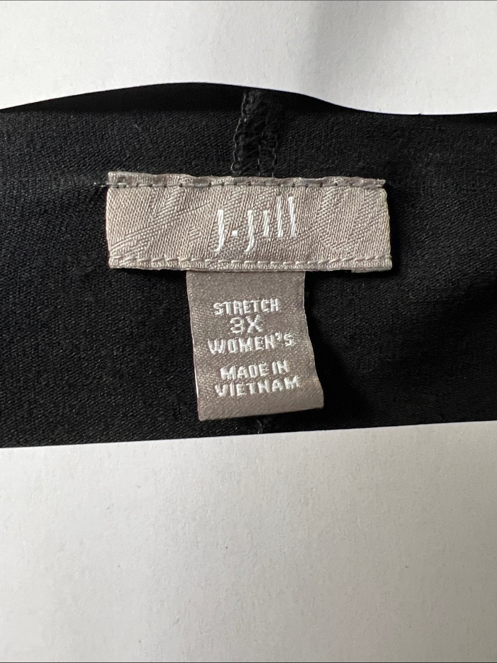 J. Jill Black Long Sleeve Tunic Funnel Neck 3X stretch comfy - Picture 4 of 4